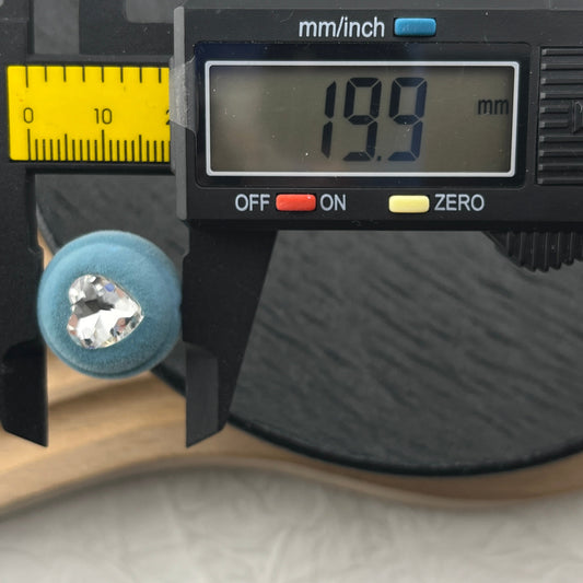 FS0050-20MM Blue Flocked Round Acrylic Beads With Diamond Fit For Beadable Pens