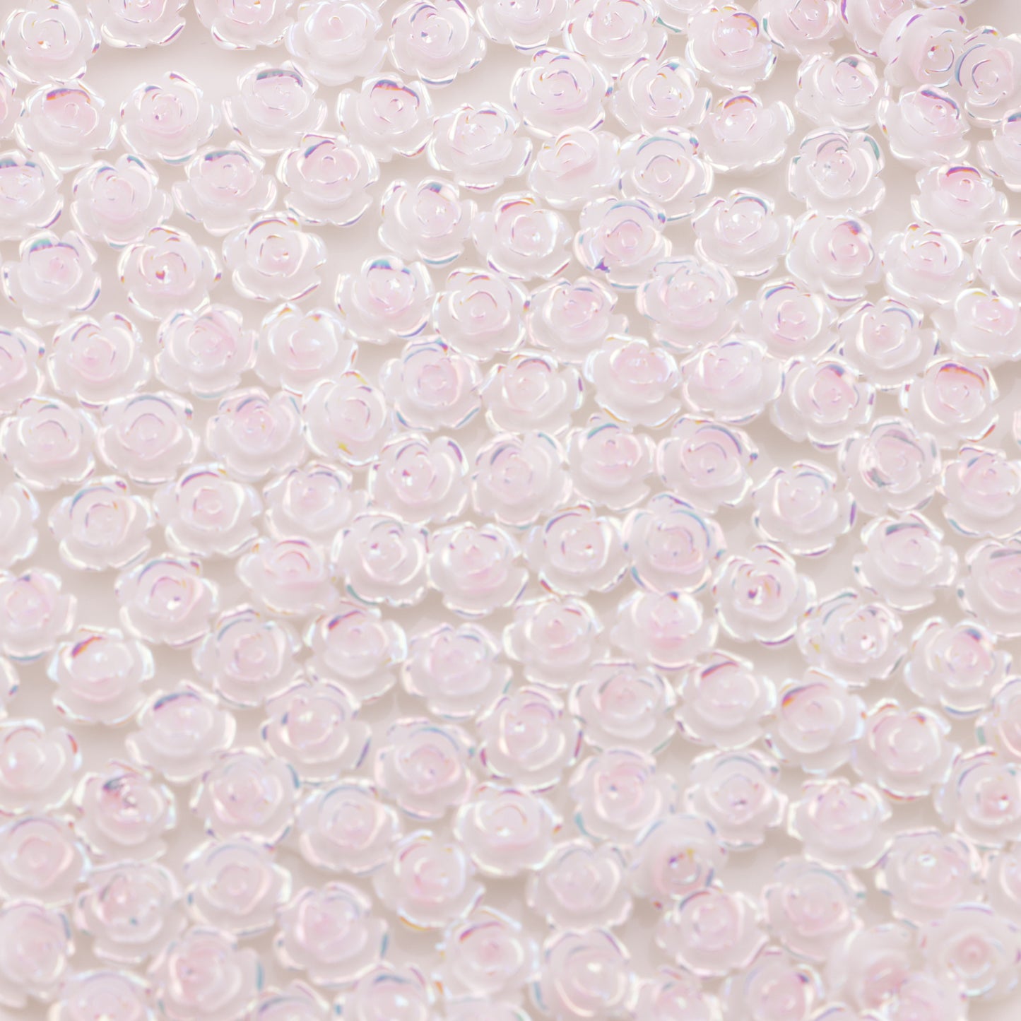 FS5770- 8mm UV Luminous Rose Flower Charms Bicolor Double Glow-in-the-Dark Rose Patches