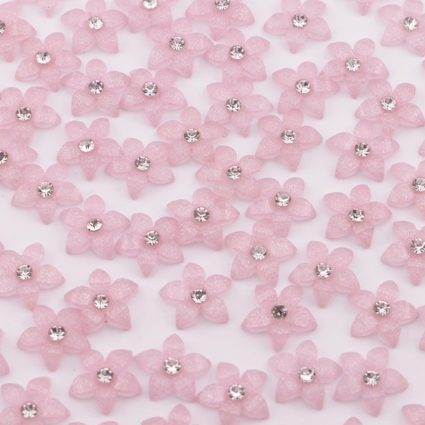 FS5731- 13mm Five-petal Flower Patch With Diamonds