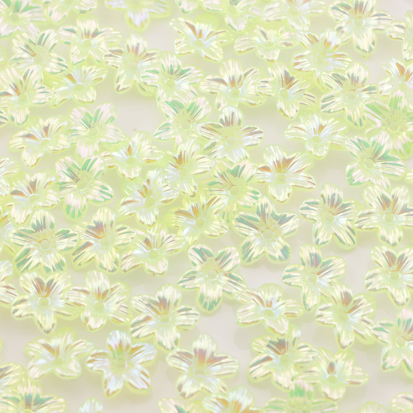 FS5512- 11mm Ab Plated Small Flower With Holes