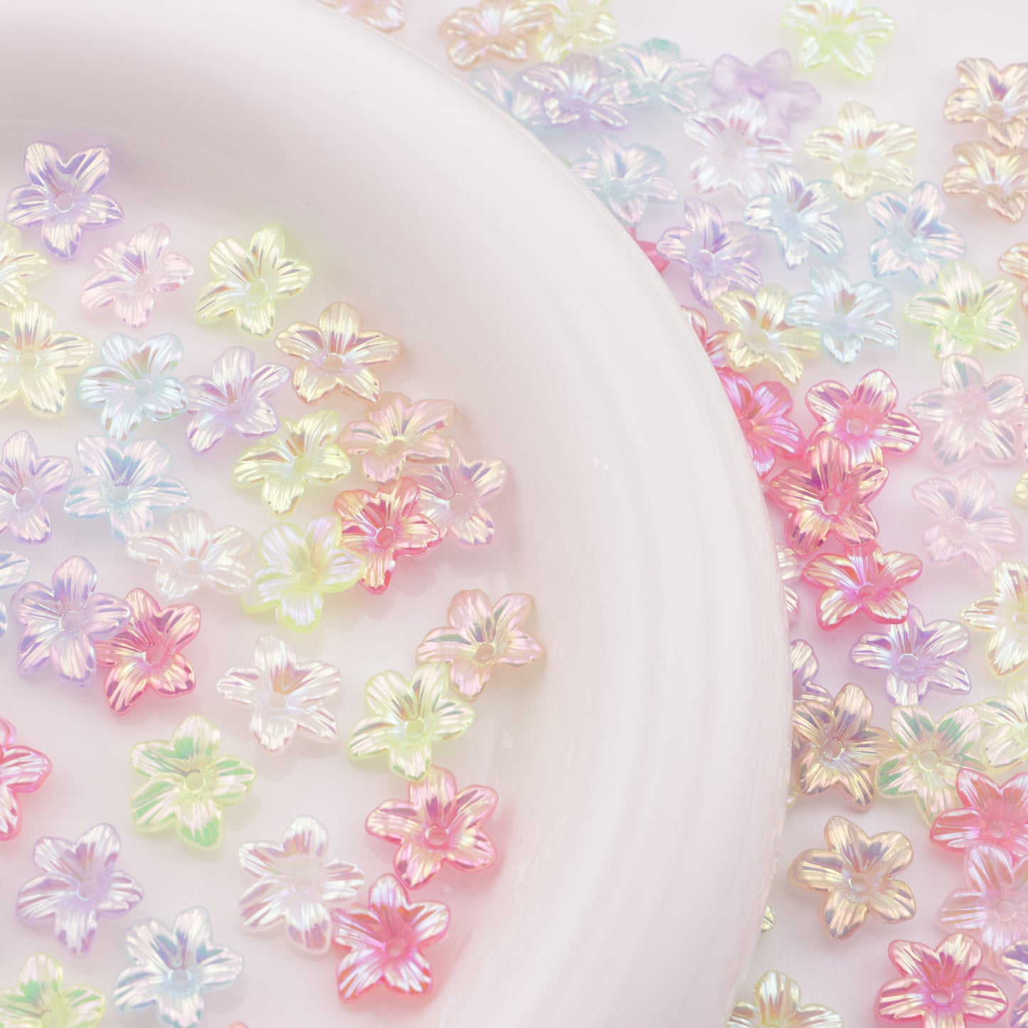 FS5512- 11mm Ab Plated Small Flower With Holes