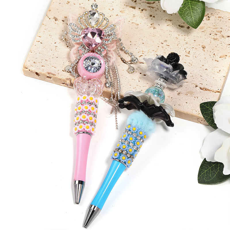 FS2814-Mixed Color Daisy Chain Sparkling Beadable Pens