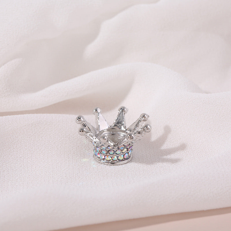 FS0908- 25MM Mixed Color Stereoscopic Diamond Crown Alloy Spacer