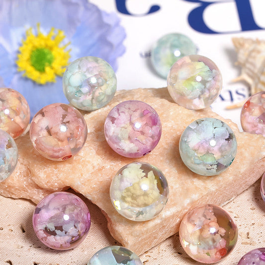 FS0356- 16mm Glow-In-The-Dark Cloud-Shaped UV Resin Beads