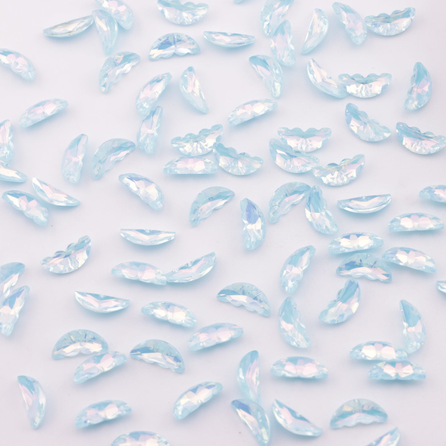 FS2228- 5*10mm Butterfly Wings Mocha Crystal