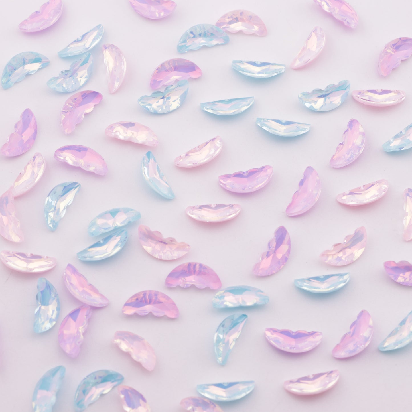 FS2228- 5*10mm Butterfly Wings Mocha Crystal