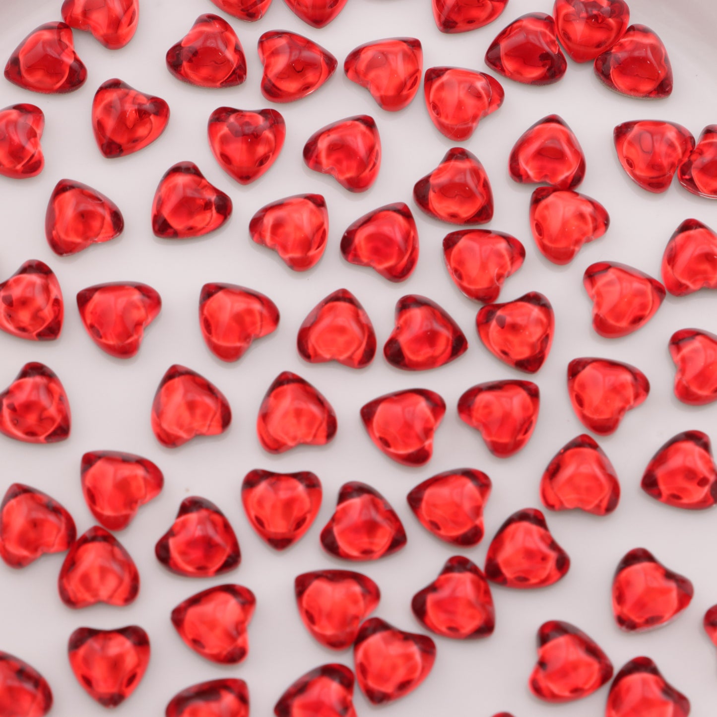 FS3841- 8*8mm Flat Base Heart Diamonds Lovable Flat-Bottomed Diamonds