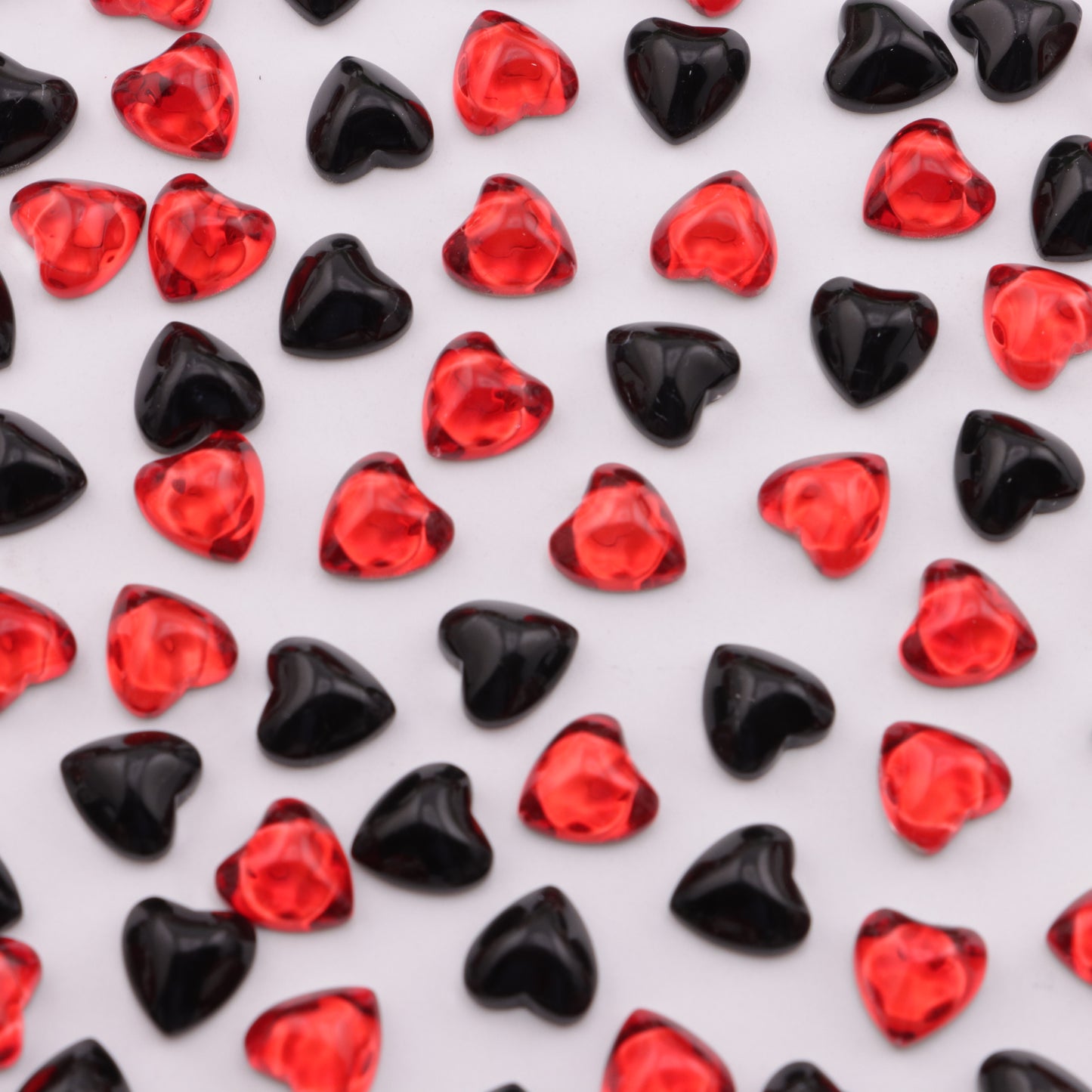 FS3841- 8*8mm Flat Base Heart Diamonds Lovable Flat-Bottomed Diamonds