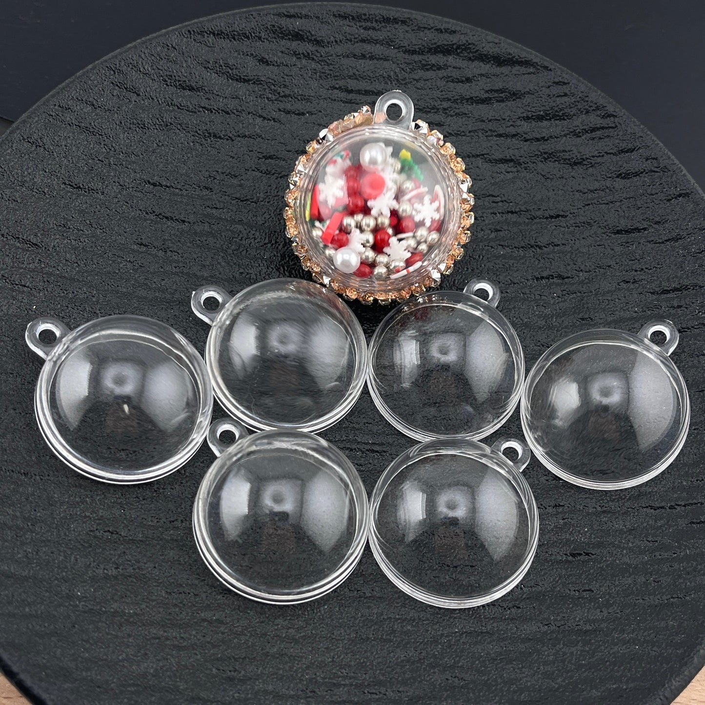 FS2796-30mm Round Dangle Shaker Beads For Making Car Hangers