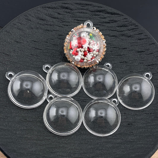 FS2796-30mm Round Dangle Shaker Beads For Making Car Hangers
