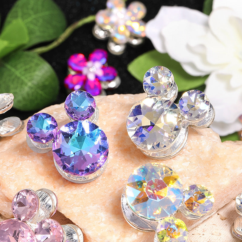 FS0360- Mixed Color Mickey Head Alloy Beads Fit For Beadable Pens