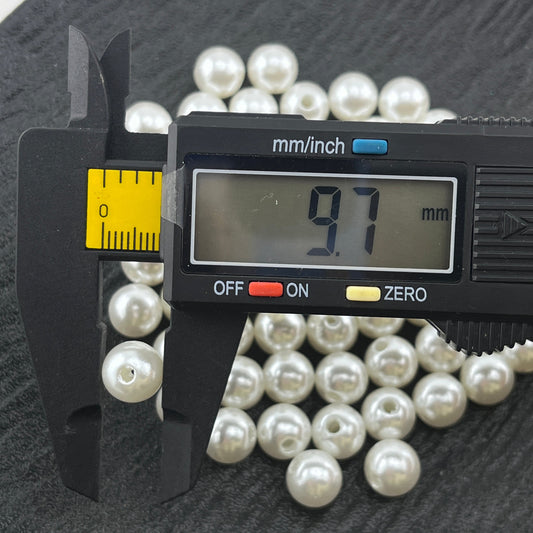 FS1754 - 100PCS 10mm Pearl Looking acrylic beads