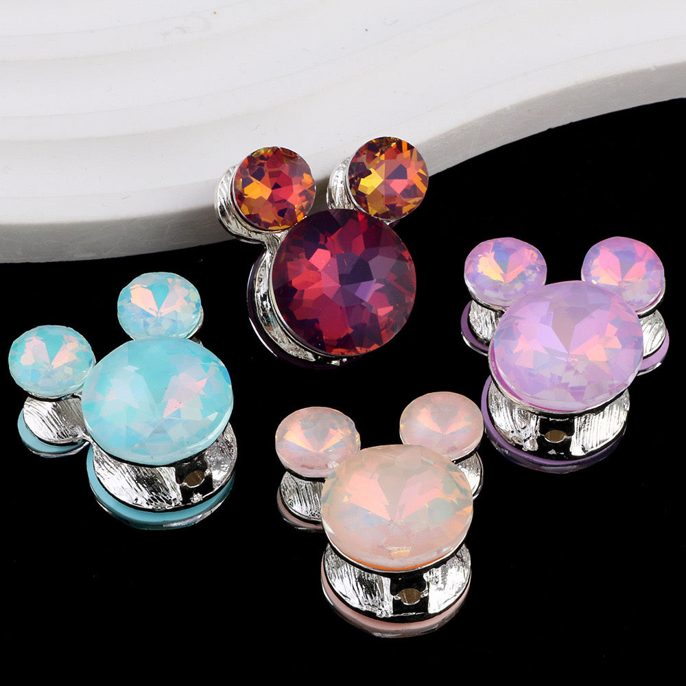 FS0360- Mixed Color Mickey Head Alloy Beads Fit For Beadable Pens