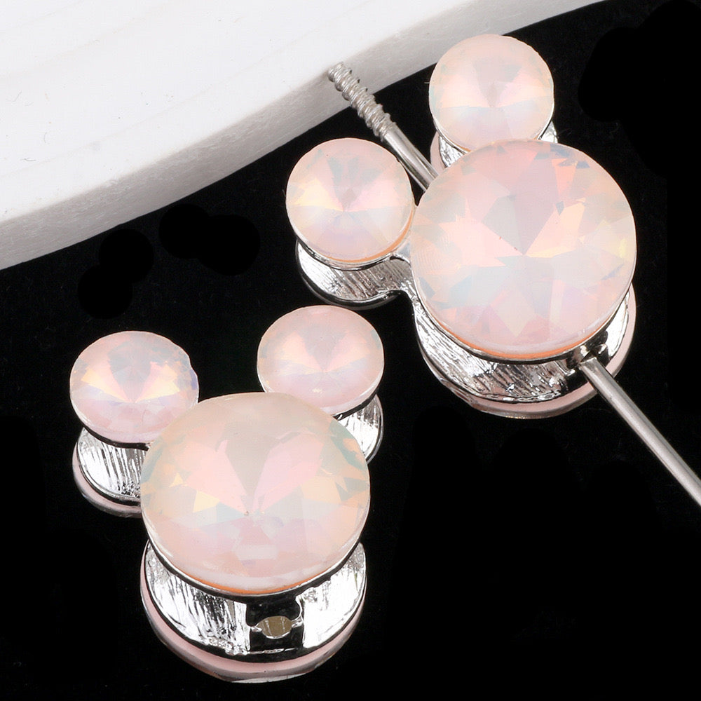 FS0360- Mixed Color Mickey Head Alloy Beads Fit For Beadable Pens