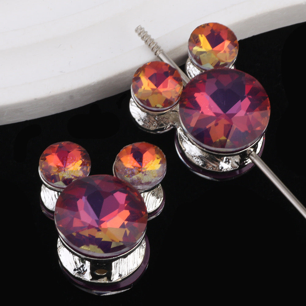 FS0360- Mixed Color Mickey Head Alloy Beads Fit For Beadable Pens