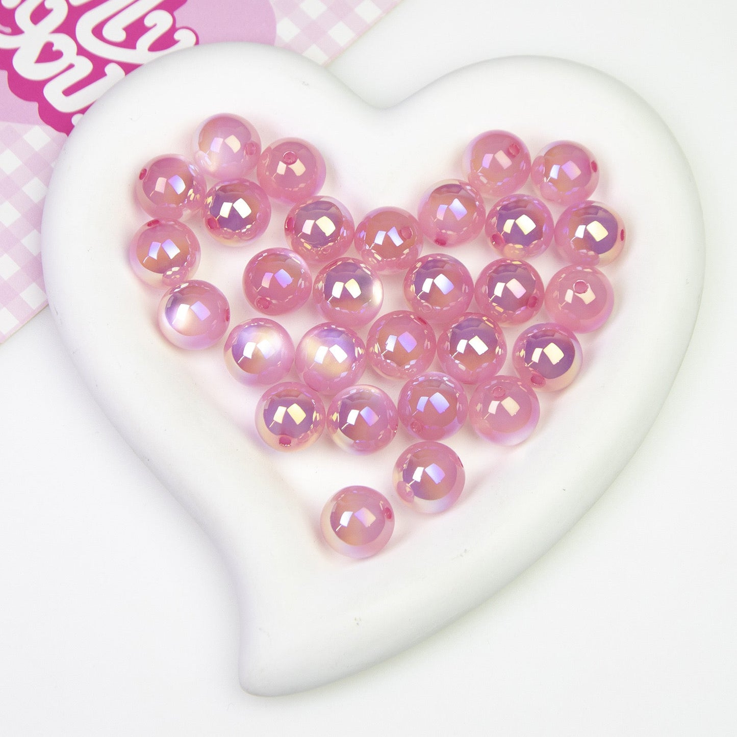 FS0361- 16MM Round Mixed Color UV Shiny Cat Eyes Resin Beads Fit For Beadable Pens