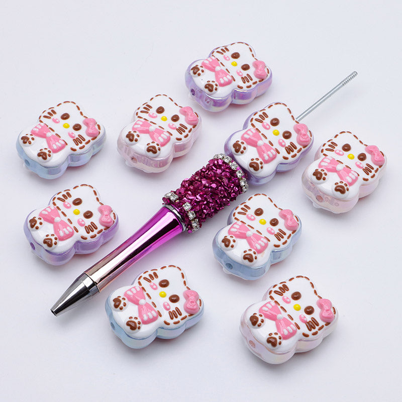 FS3503- HK Hand-Painted Beads