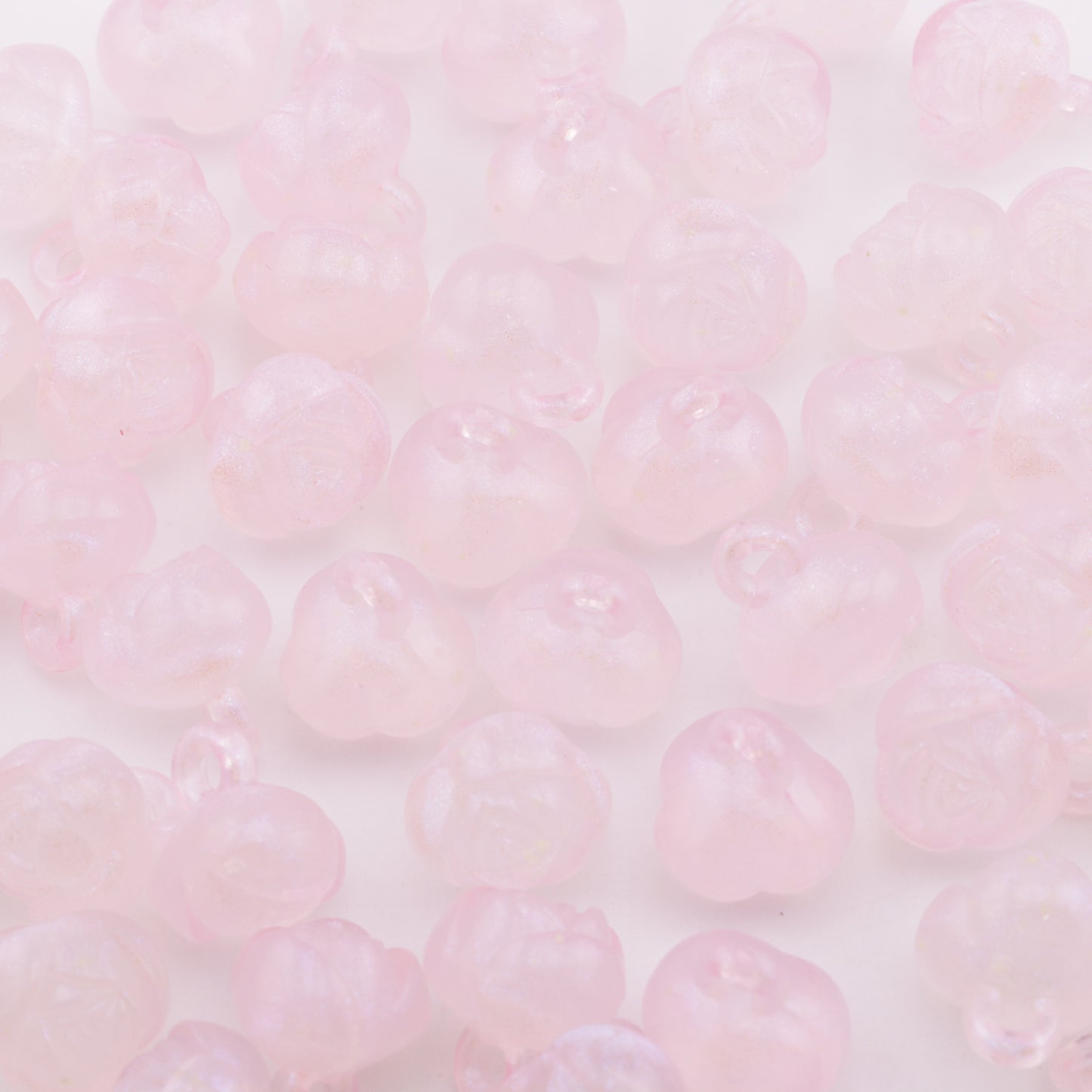 FS4106- 14mm Glowing Rose Beads Charms, Glowing And Sparkling Rose Car Hanging Pendant Beads