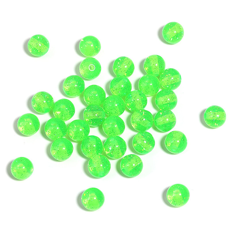 FS0362-16MM Mixed Color Baby's Breath Fine Glitter Resin Beads Fit For Beadable Pens