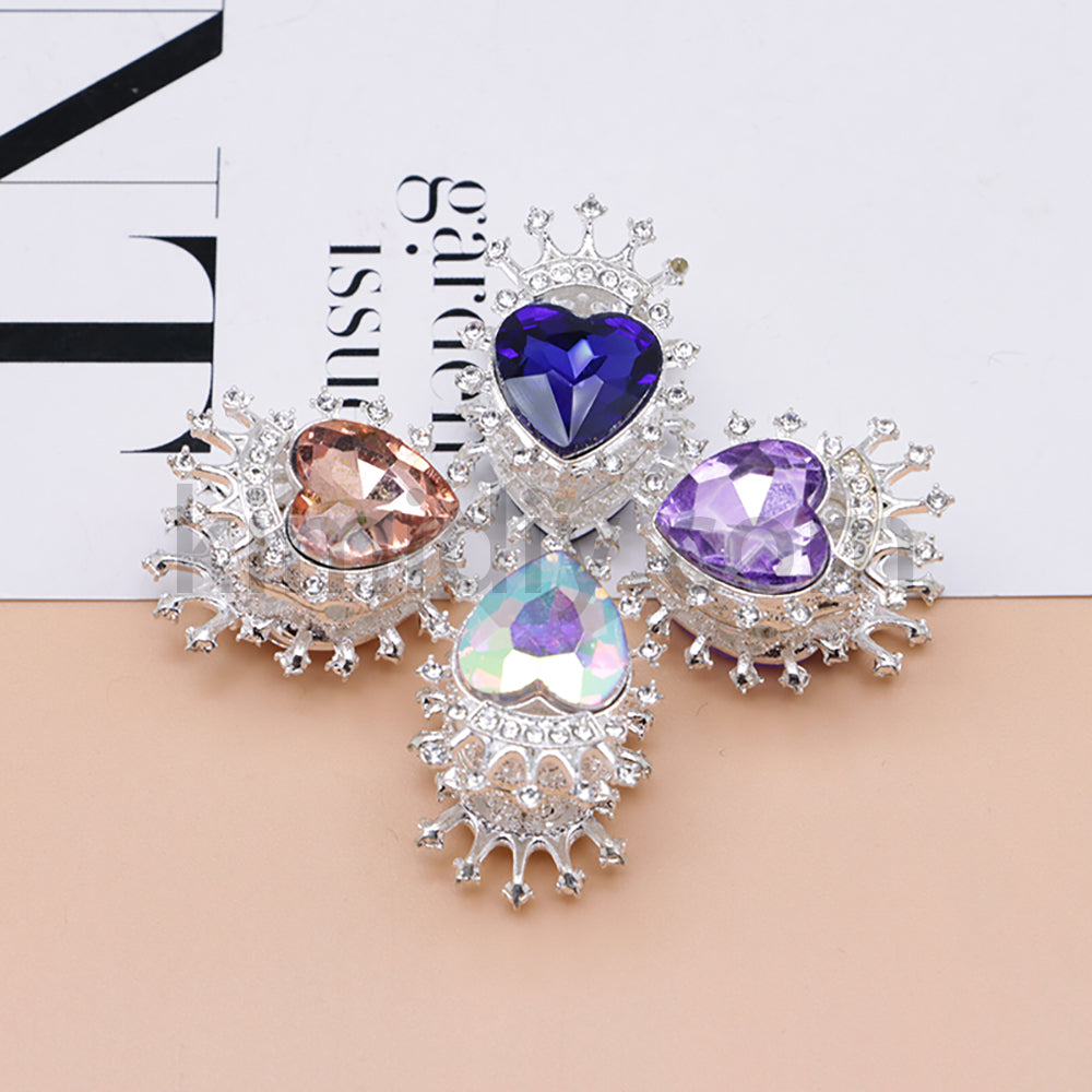 FS4843-Heart Crown Diamond Beads Fit For Beadable Pens