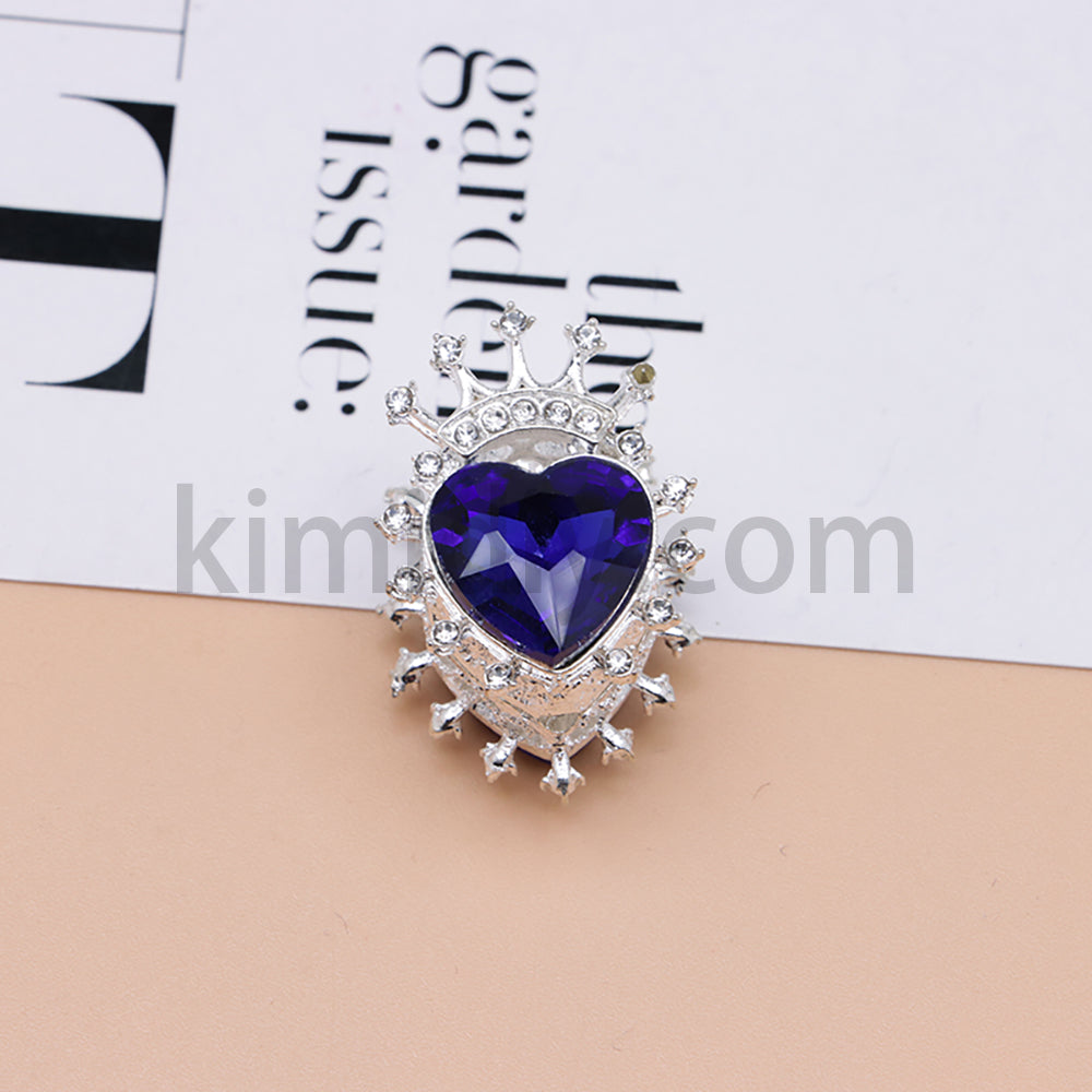 FS4843-Heart Crown Diamond Beads Fit For Beadable Pens