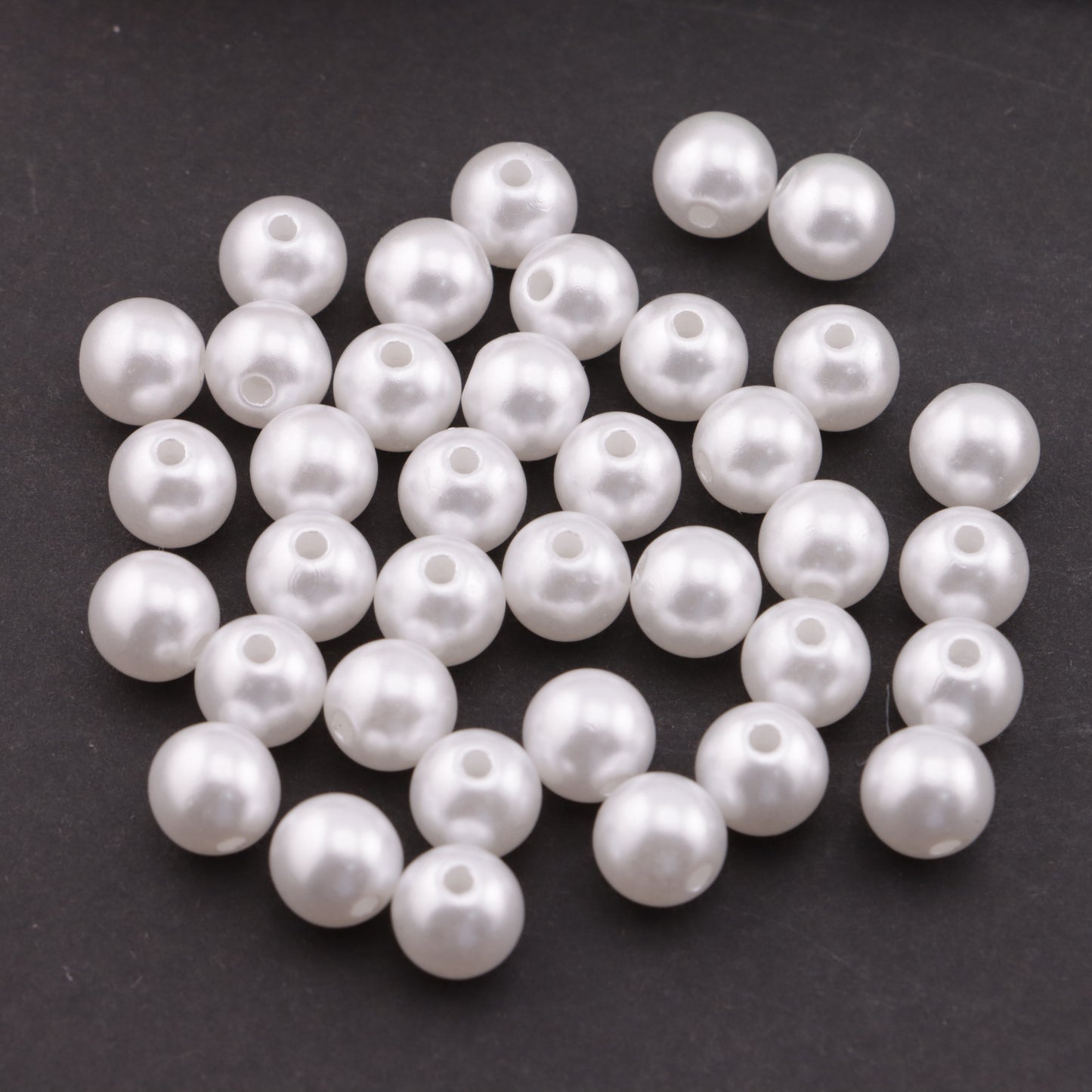 FS5891- 8mm Small Hole Pearl Beads, Small - Hole Pearls, No Fit Pen