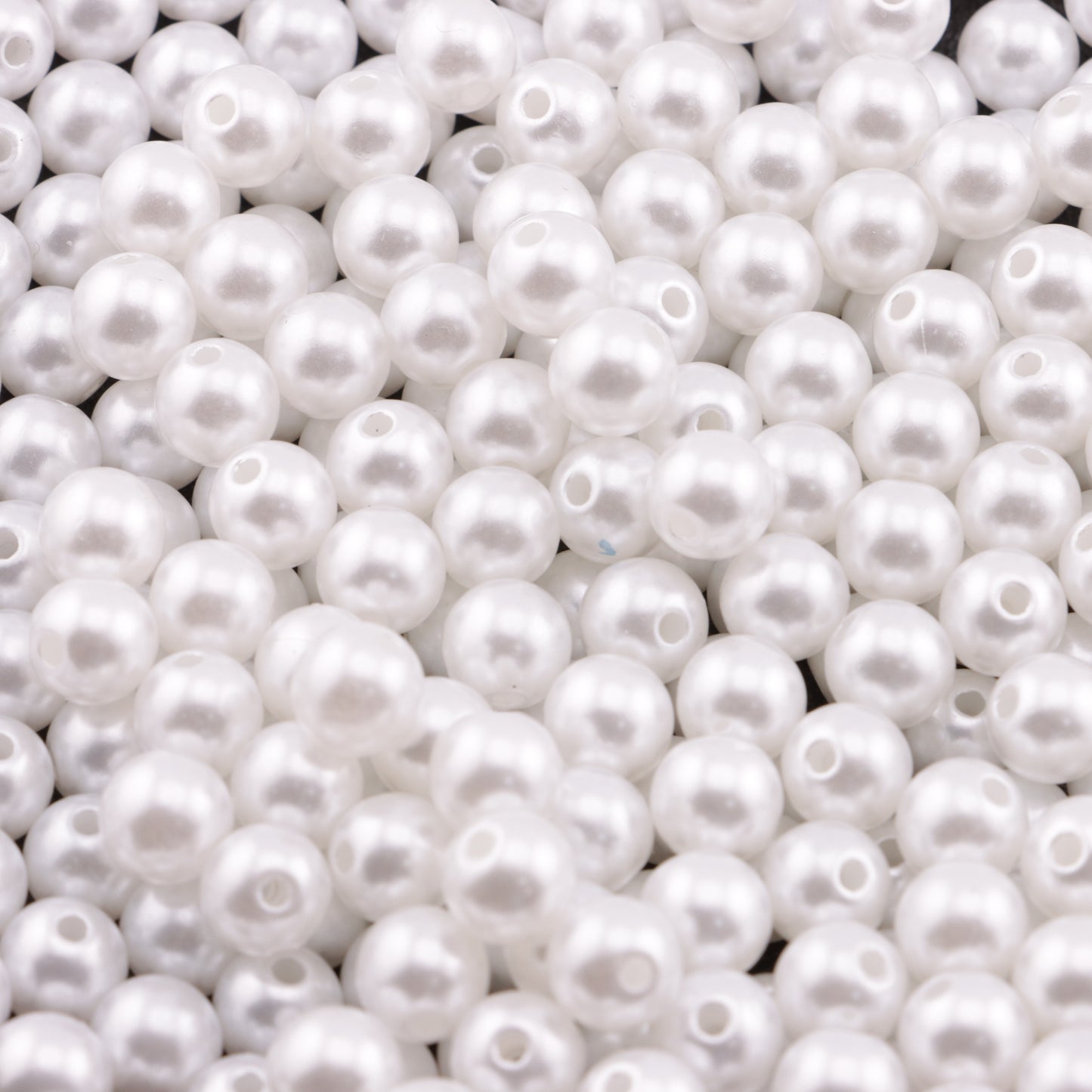 FS5891- 8mm Small Hole Pearl Beads, Small - Hole Pearls, No Fit Pen