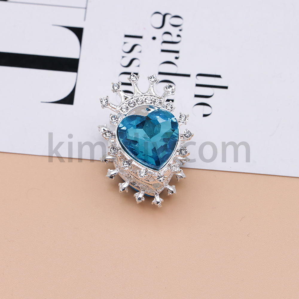 FS4843-Heart Crown Diamond Beads Fit For Beadable Pens