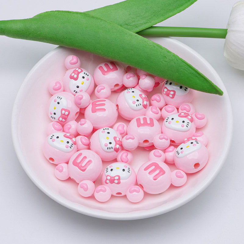 FS5034- HK Mickey Head Hand-Painted Beads