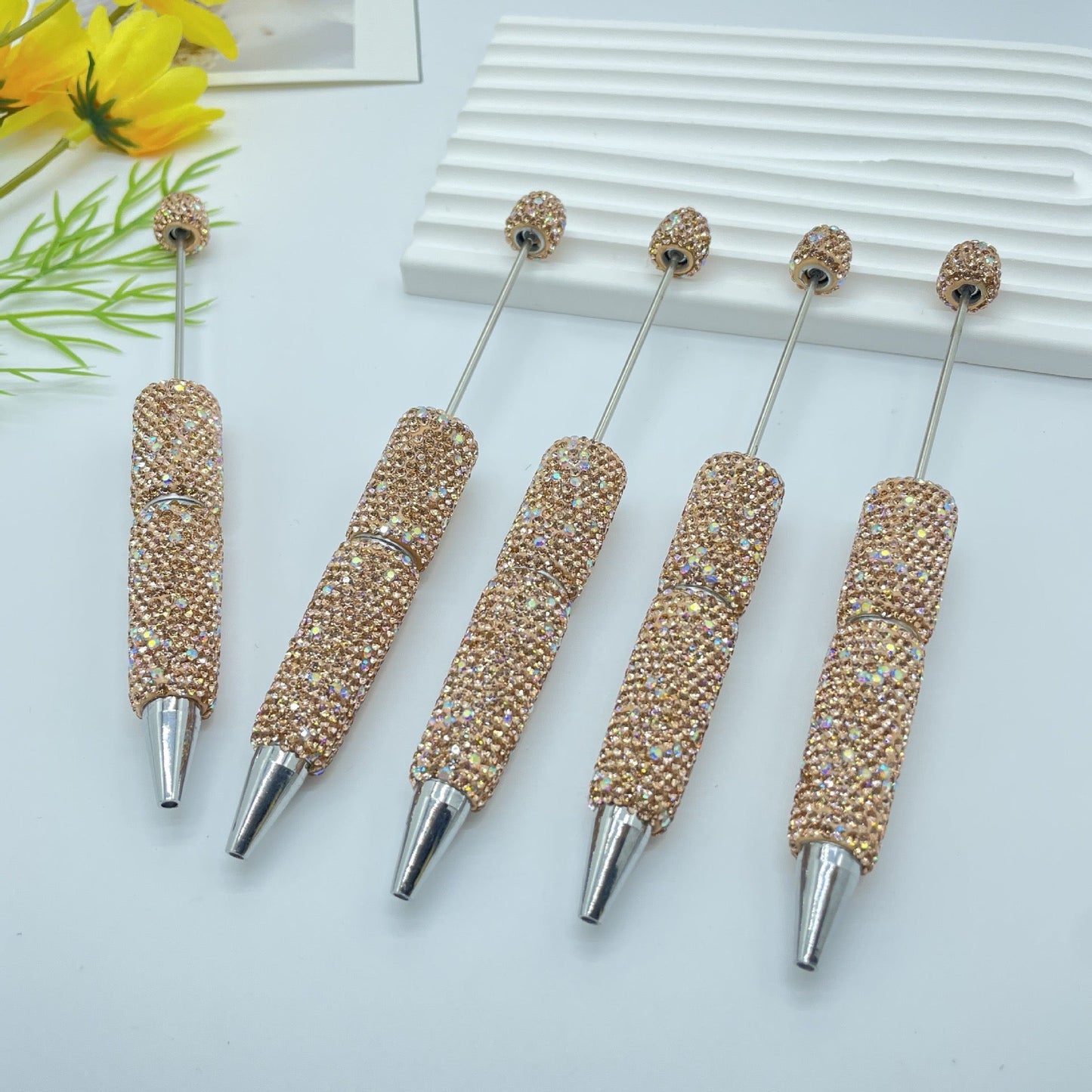 FS2817-Full Diamonds Sparkling Beadable Fancy Pens