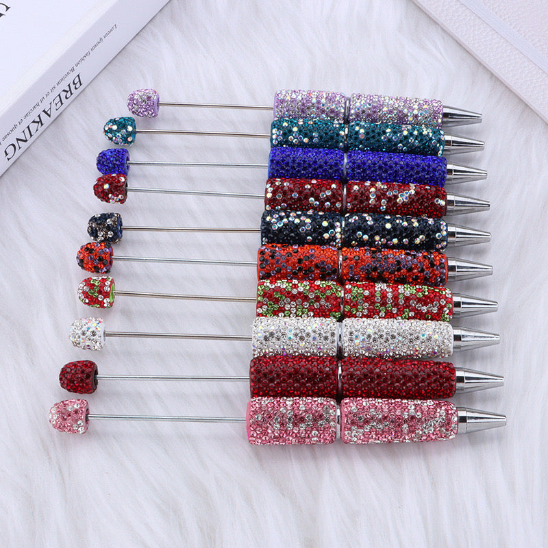 FS2817-Full Diamonds Sparkling Beadable Fancy Pens