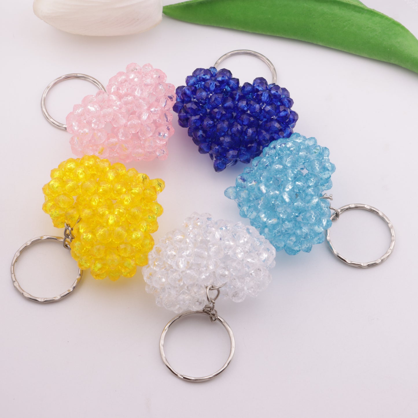 FS3720- 36*42Mm 3D Heart Keyring Three-Dimensional Heart Keychain