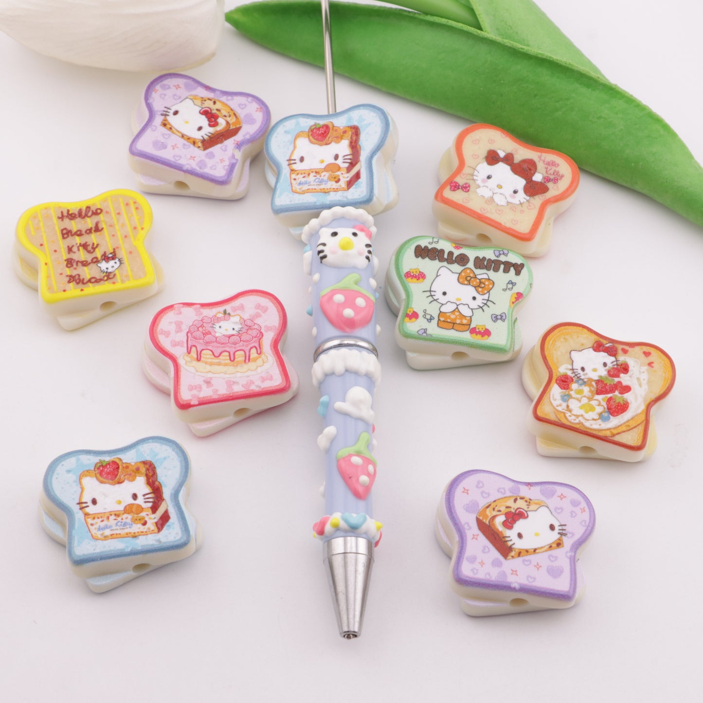 FS5837- HK Toast Acrylic Beads