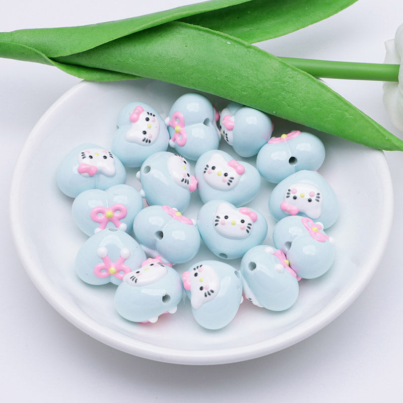 FS4644- HK Heart Love Beads Fit For Pen