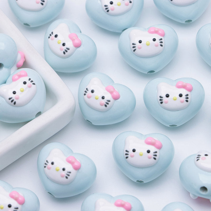 FS4644- HK Heart Love Beads Fit For Pen