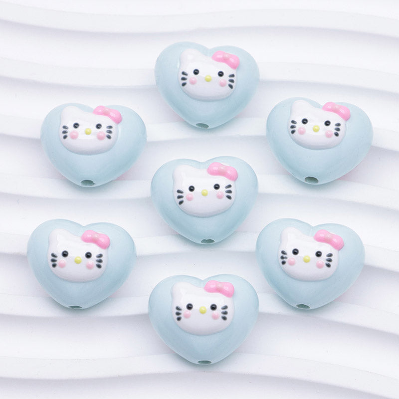 FS4644- HK Heart Love Beads Fit For Pen