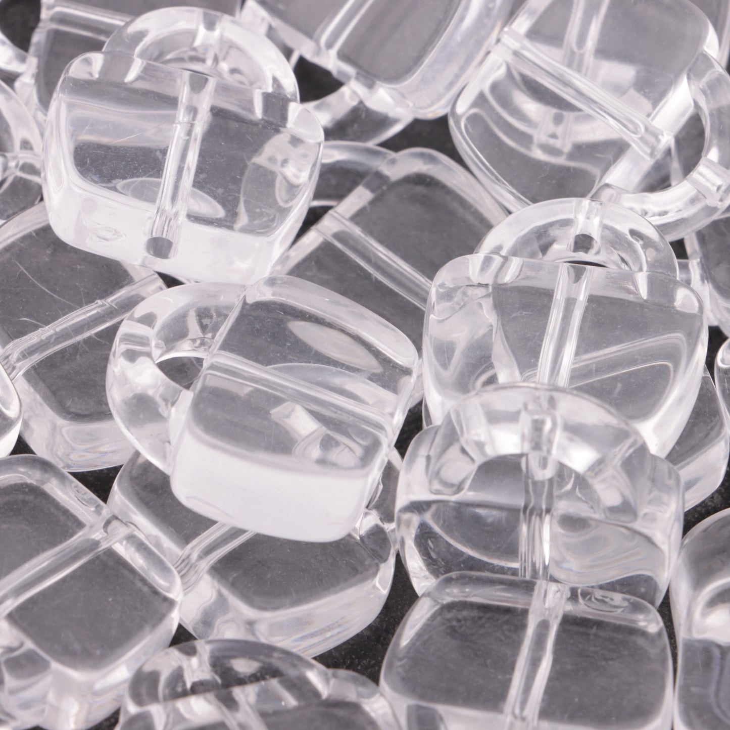 FS5932- 24*25mm Clear Bags Based Beads, 9mm Thickness, Fit For Pen