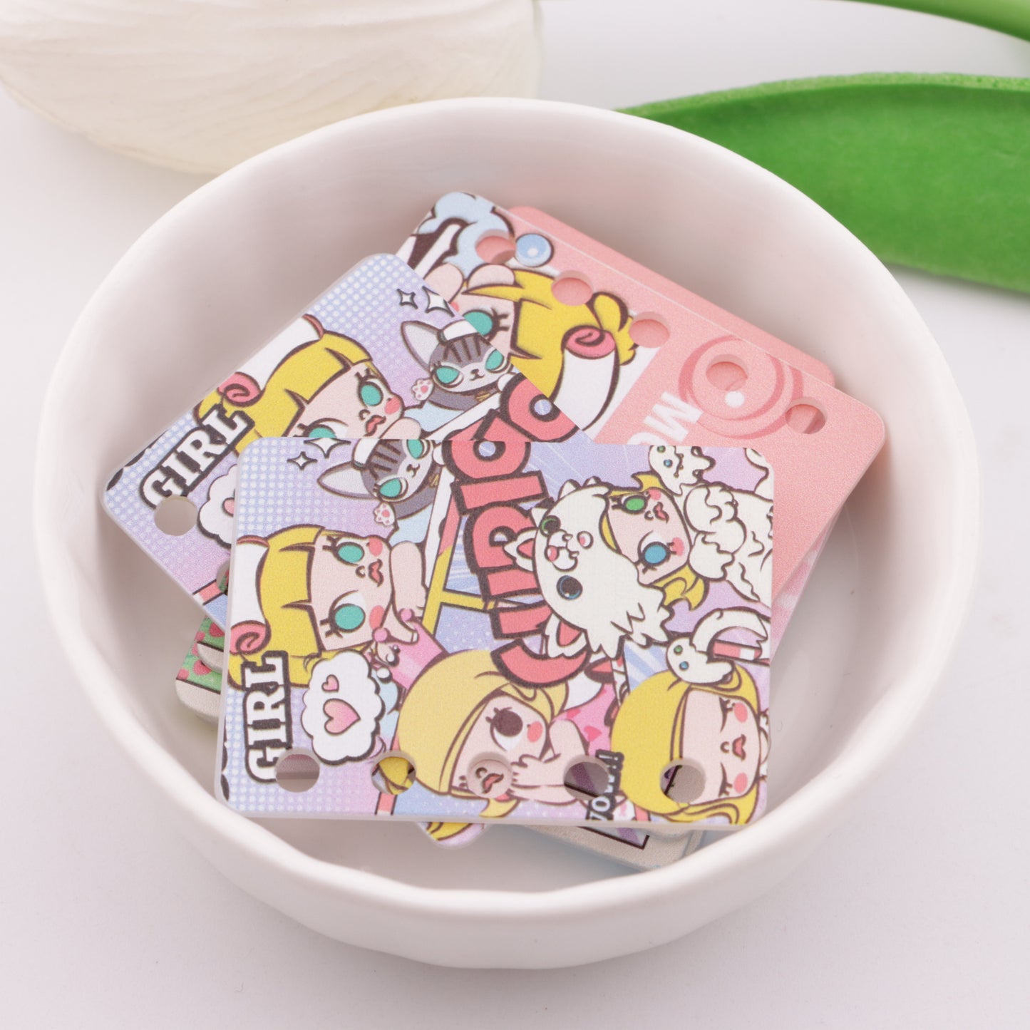FS5926- 30*40mm Five Hole Molly Book Page Jasmine DIY Five-Hole Book Page