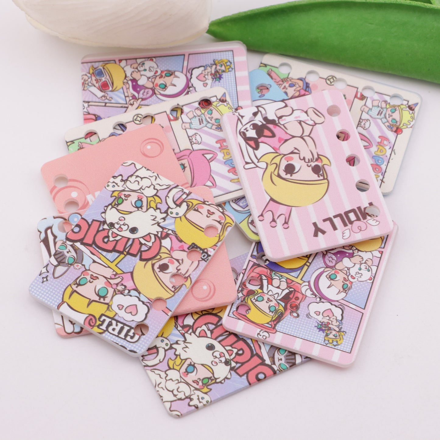 FS5926- 30*40mm Five Hole Molly Book Page Jasmine DIY Five-Hole Book Page