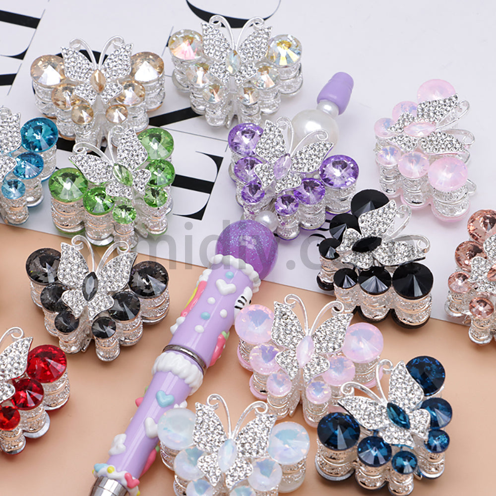 FS1780-Butterfly Alloy Beads Fit For Beadable Pens