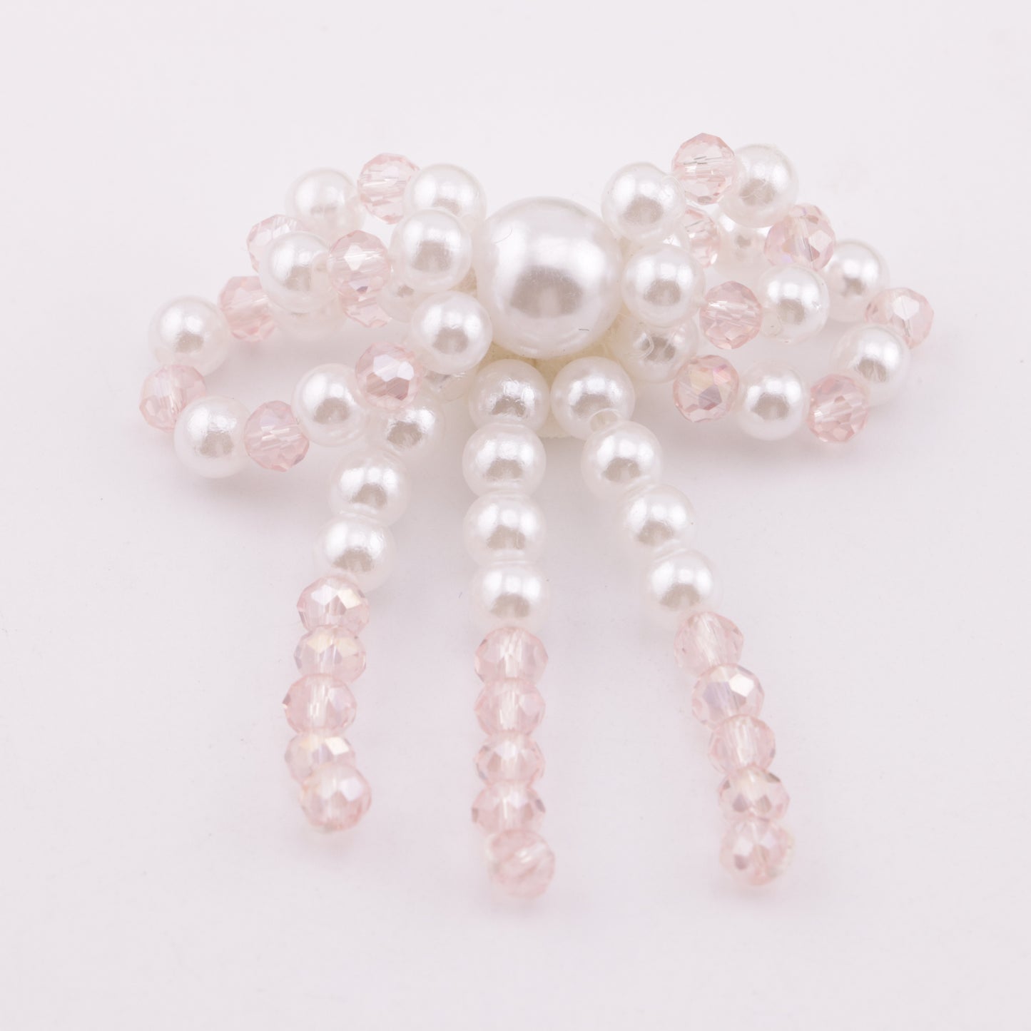 FS5920- Handmade Pearl And Crystal Bowknot Patch