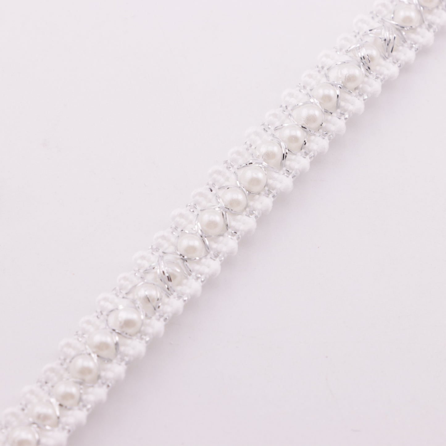 FS5925- About 11mm Width, Pearl Chain Ribbon