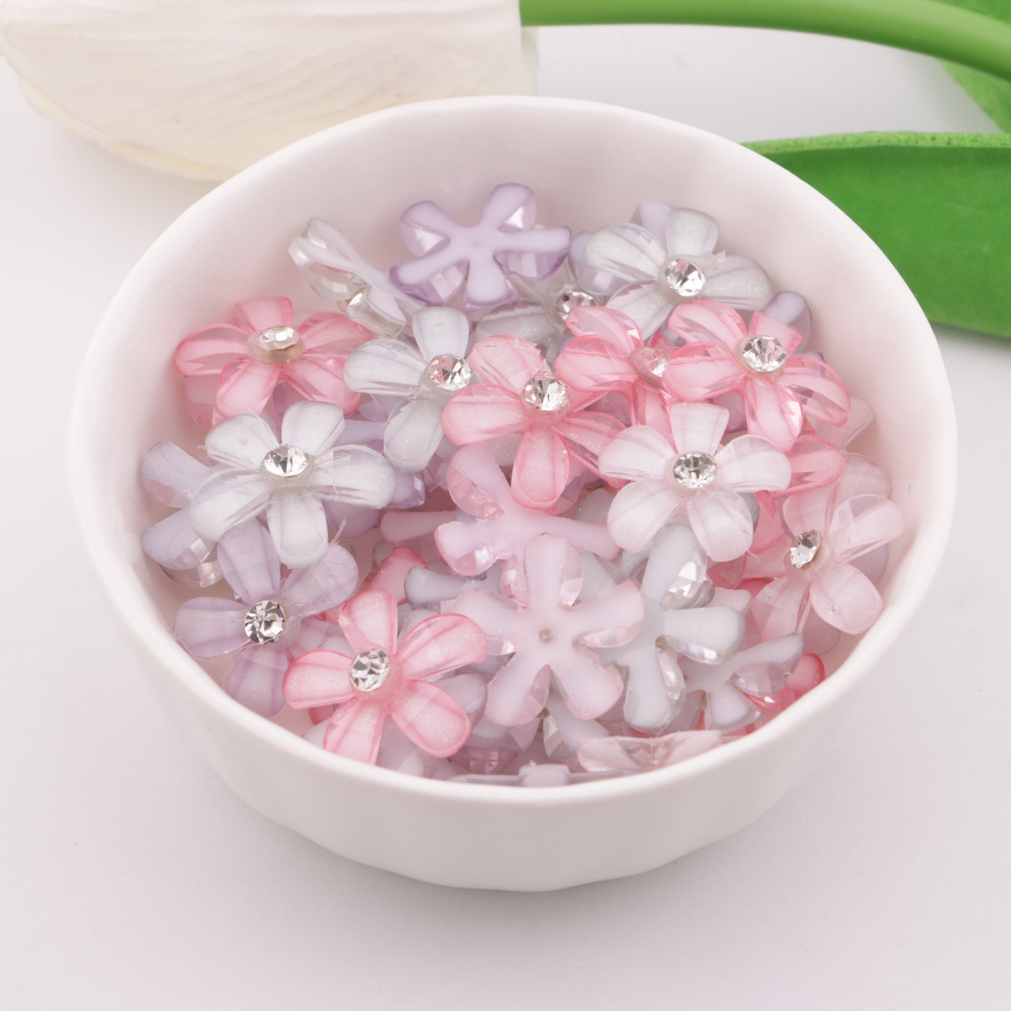 FS5903- 16mm Five-Petal Flower With Diamonds
