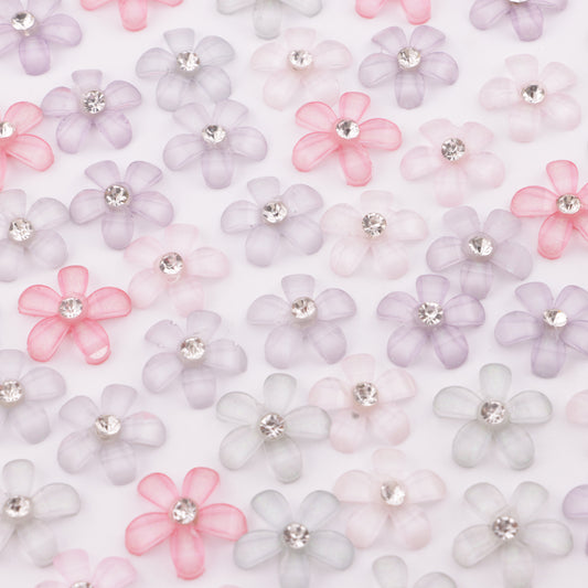 FS5903- 16mm 5枚の花びらとダイヤモンド