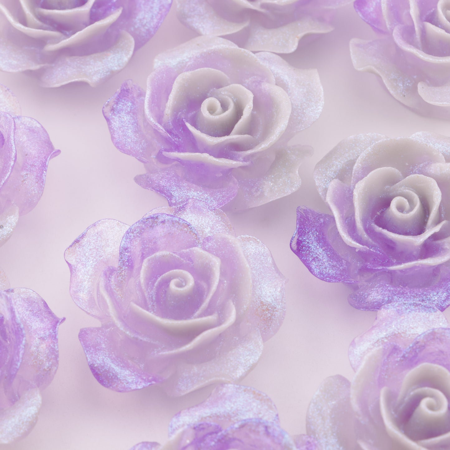 FS5795- 36mm Luminous Double-Color Flower Patches