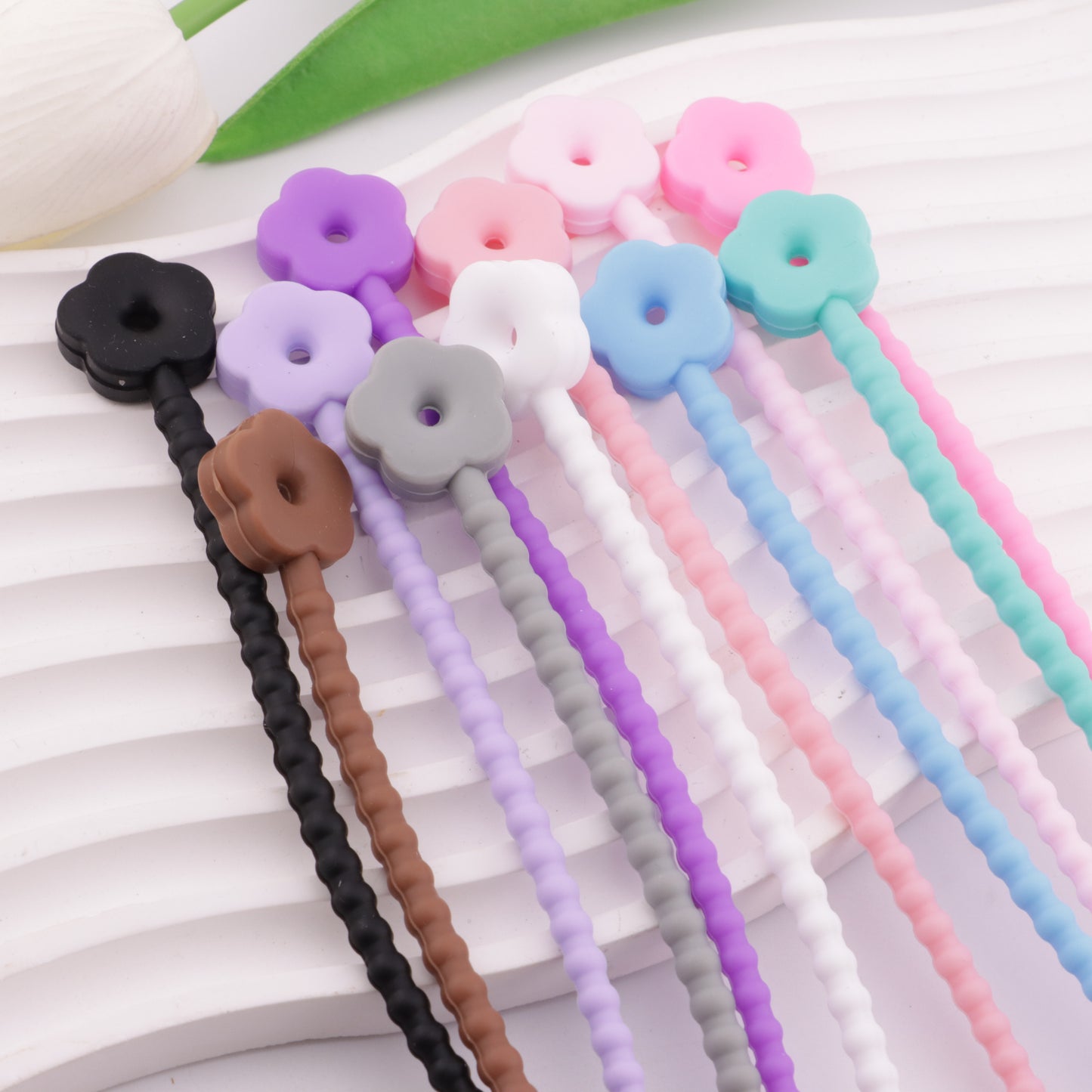 FS5631- 210mm Flower Silicone Flower Silicone Cable Ties
