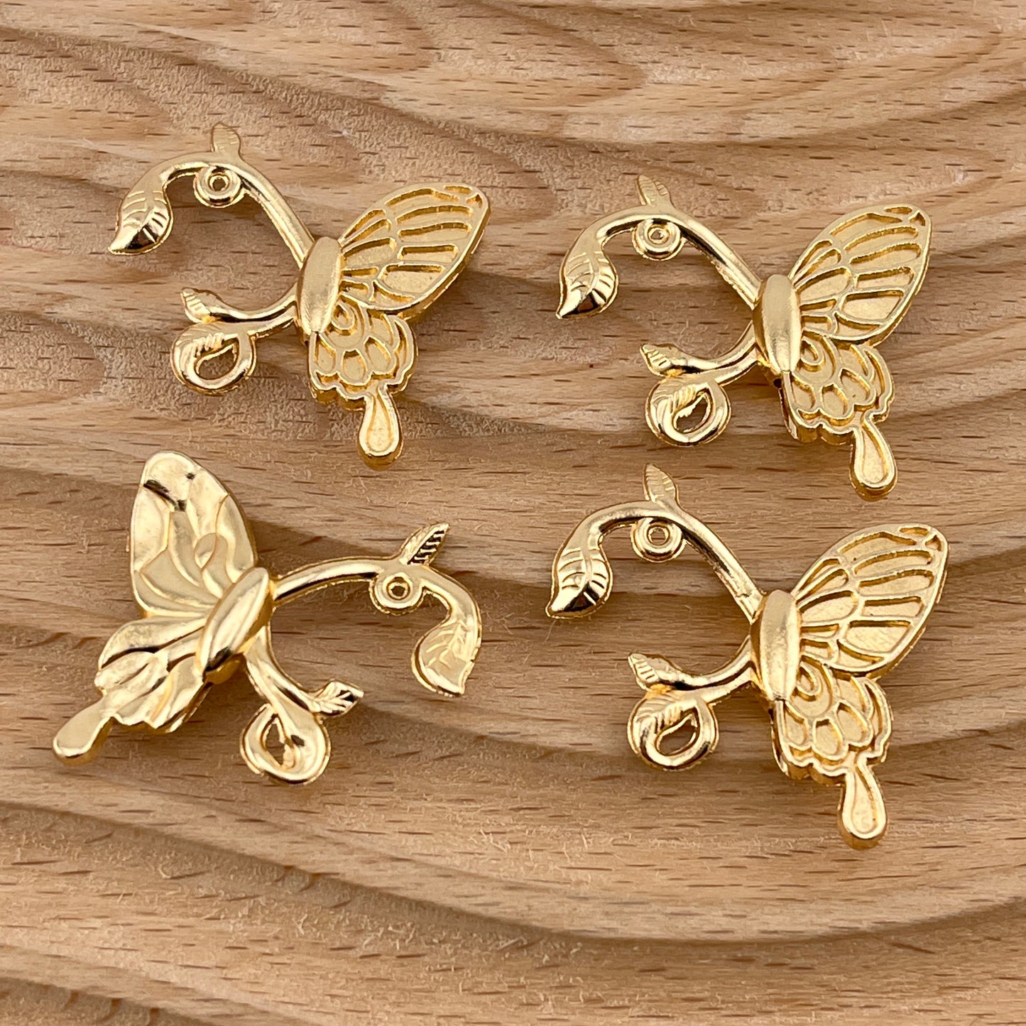 FS3057-23*25mm Butterfly Alloy Hanging Hole Accessories