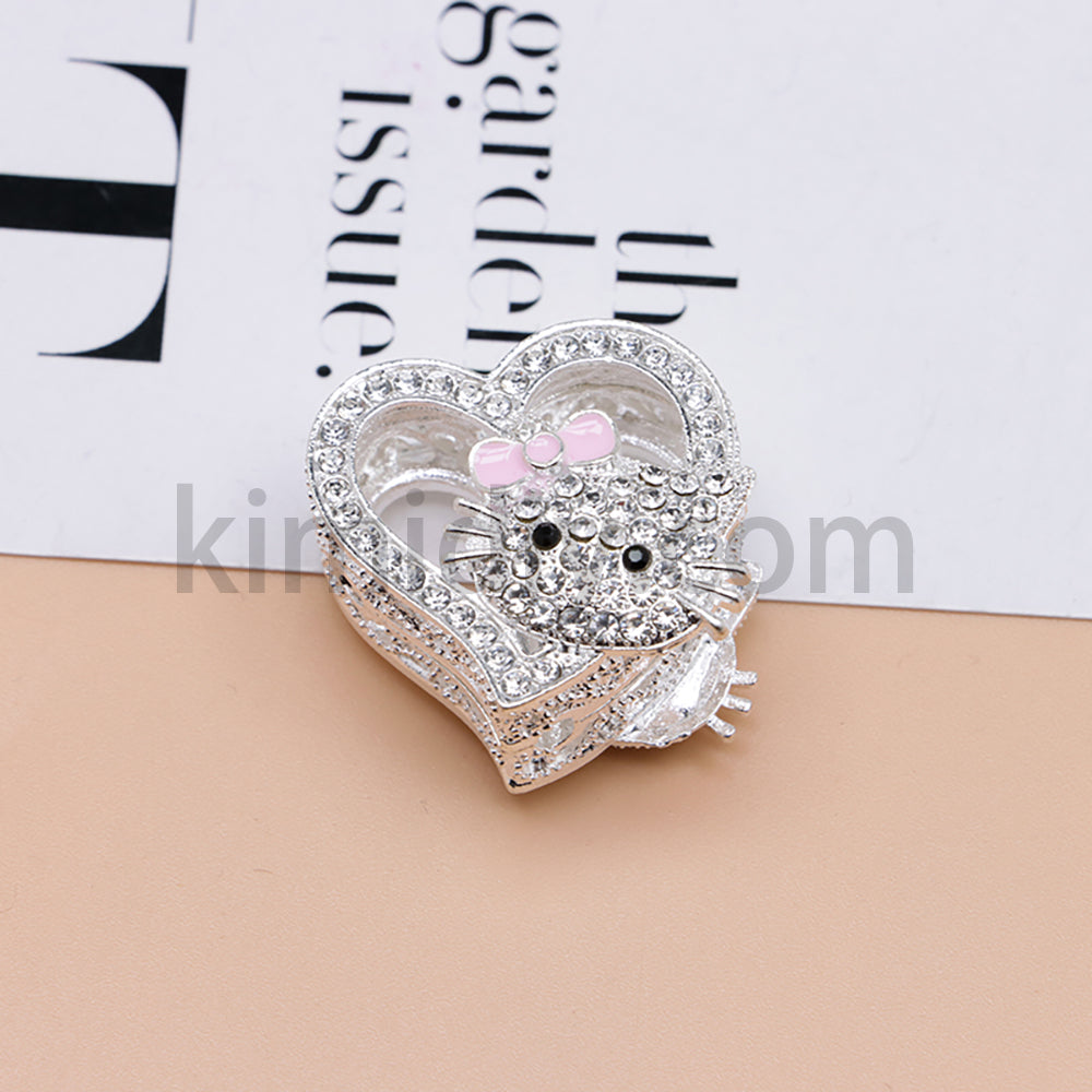 FS4164-HK Heart Alloy Beads Fit For Beadable Pens