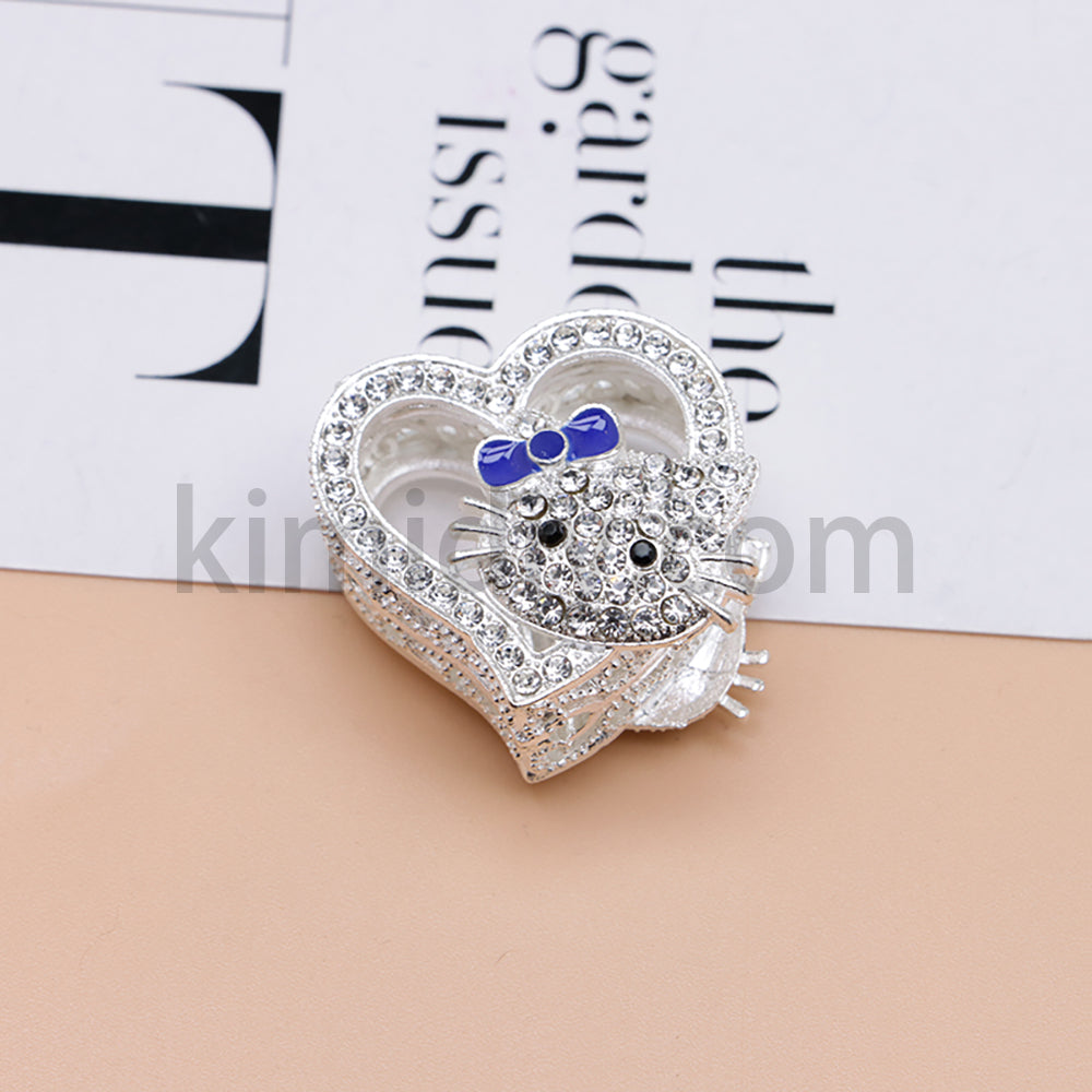 FS4164-HK Heart Alloy Beads Fit For Beadable Pens