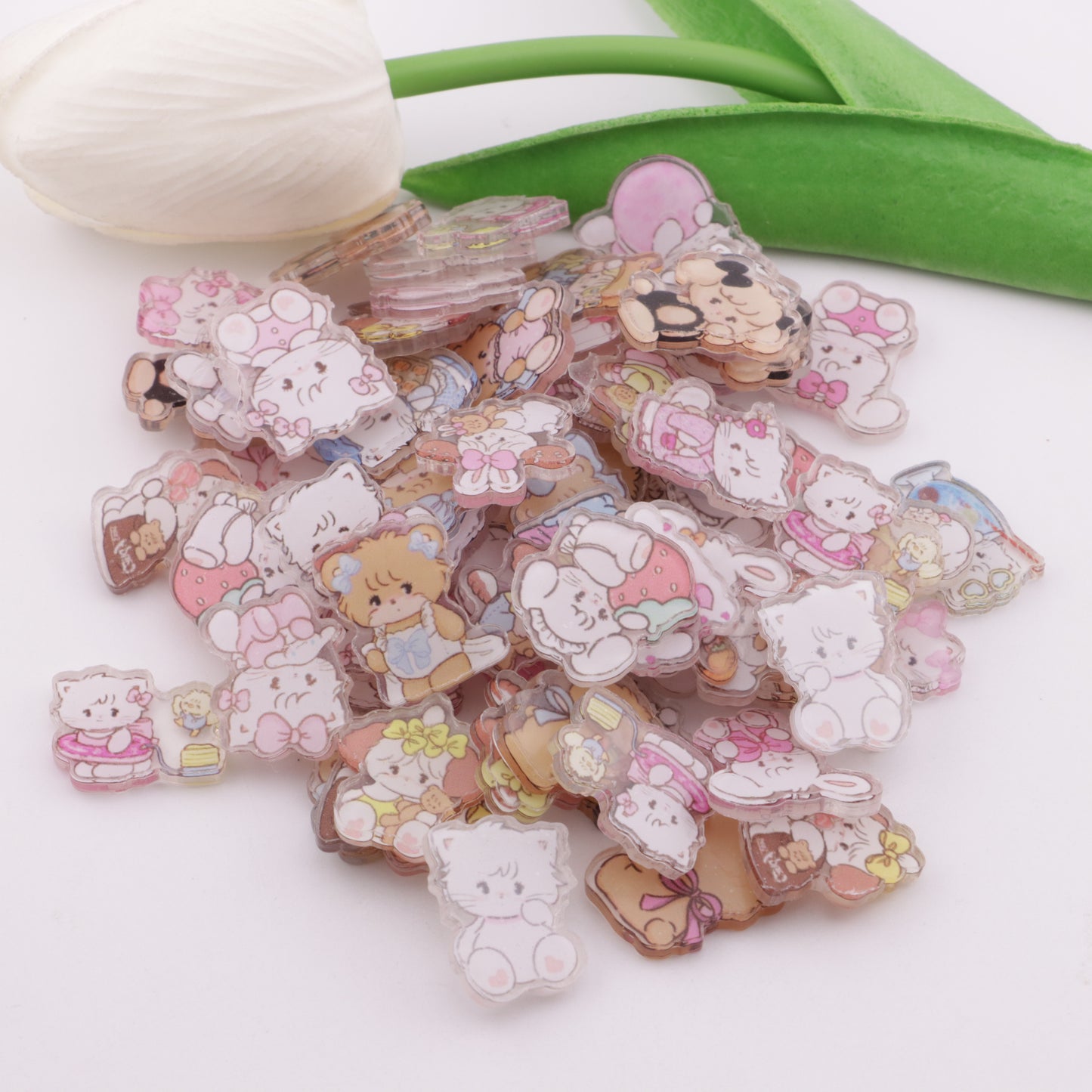 FS4128- 2cm Mikko Charms Non - Holed Acrylic Sheets